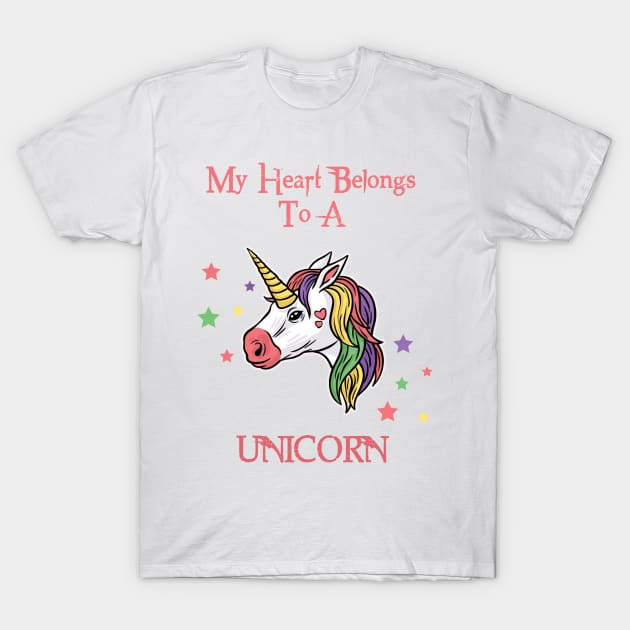 Unicorn Heart T-Shirt by Specialstace83